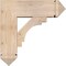 Ekena Millwork Merced Arts and Crafts Smooth Bracket w/ Offset Brace, Douglas Fir, 7 1/2"W x 22"D x 22"H BKT0806X22X22MRC03SDF - alternate 2